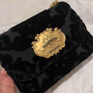 Moschino velvet bag